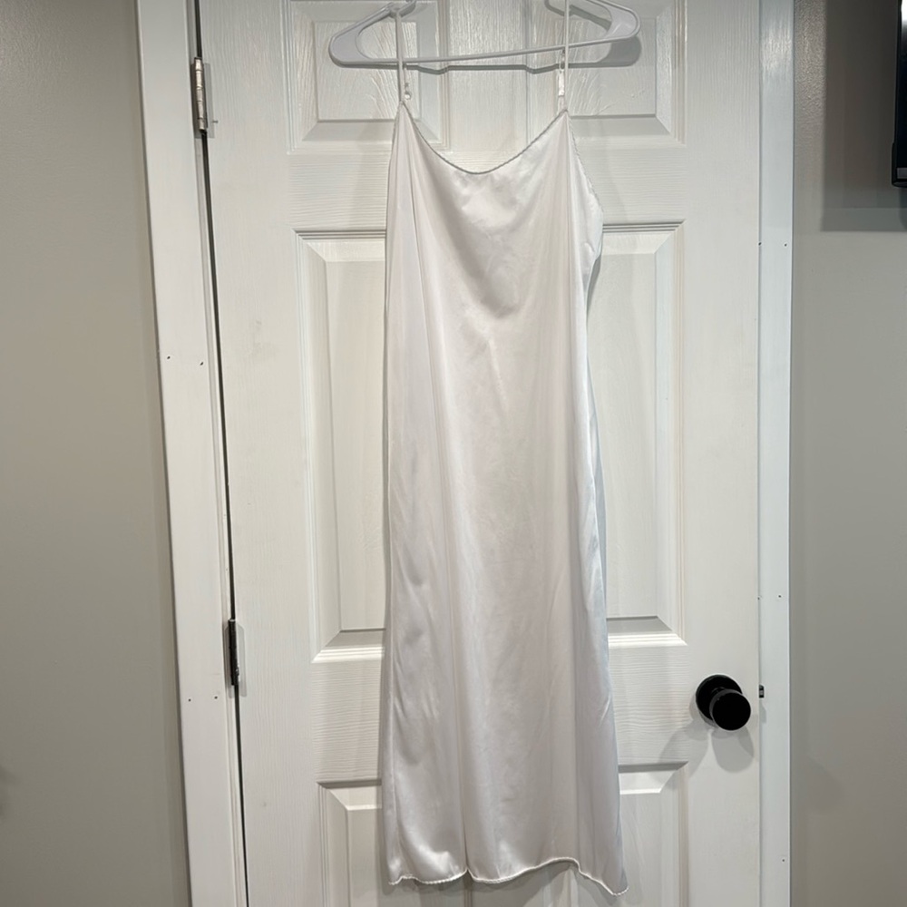 Vassarette Women’s Vintage Lingerie White Full Slip Dress Size 36